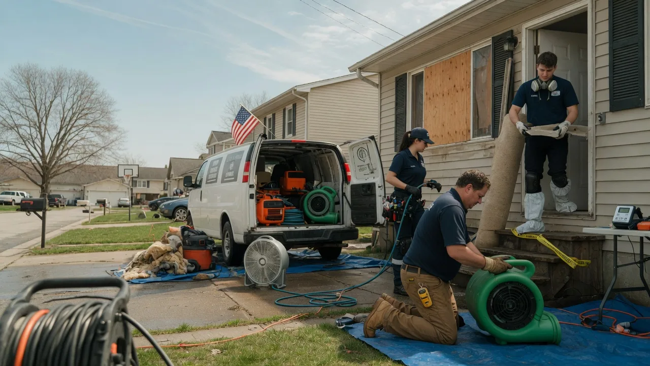 Water Damage Restoration in Pembroke Township, IL near me